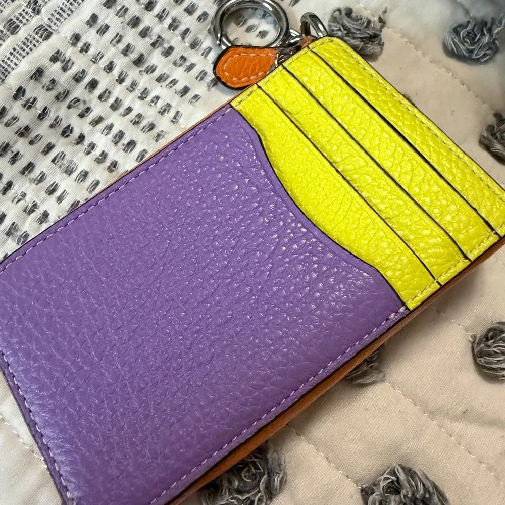 Coach Multifunction Card Case In Colorblock - Picture 2 of 2